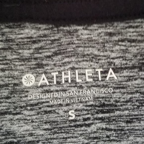 Athleta Uptempo Elevate Zippered Hoodie - Grey/Black - S - Picture 7 of 9